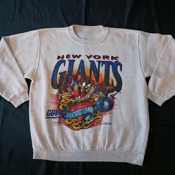 Other - New York Giants Taz Looney Tunes Retro Team Graphic Casual Unisex Sweatshirt